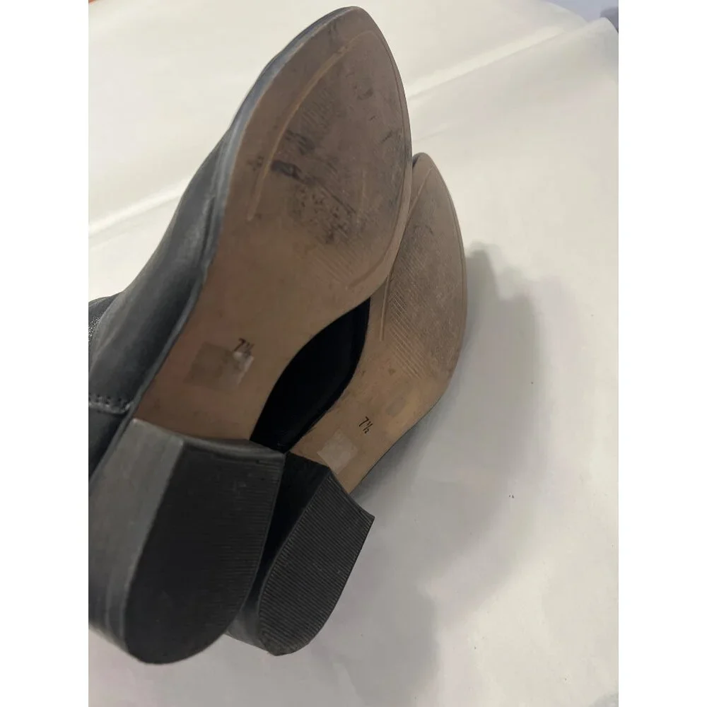 Seychelles Snare Black Leather Ankle Booties Size 7.5